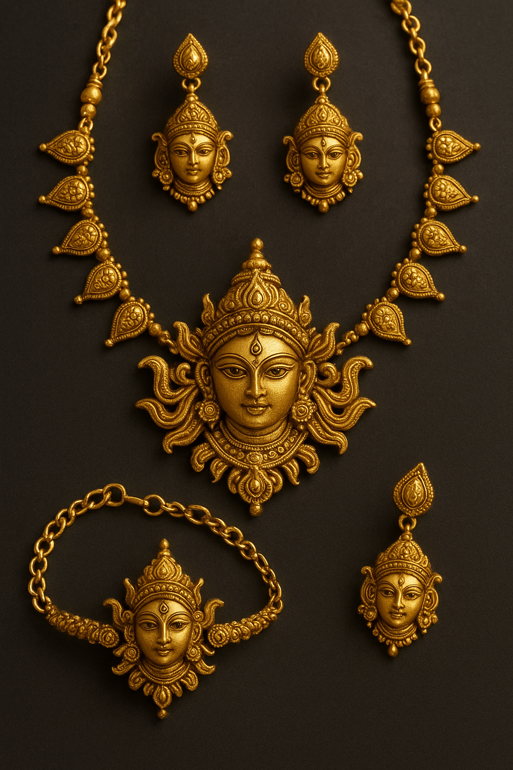 Durga Maa Themed Jewellery