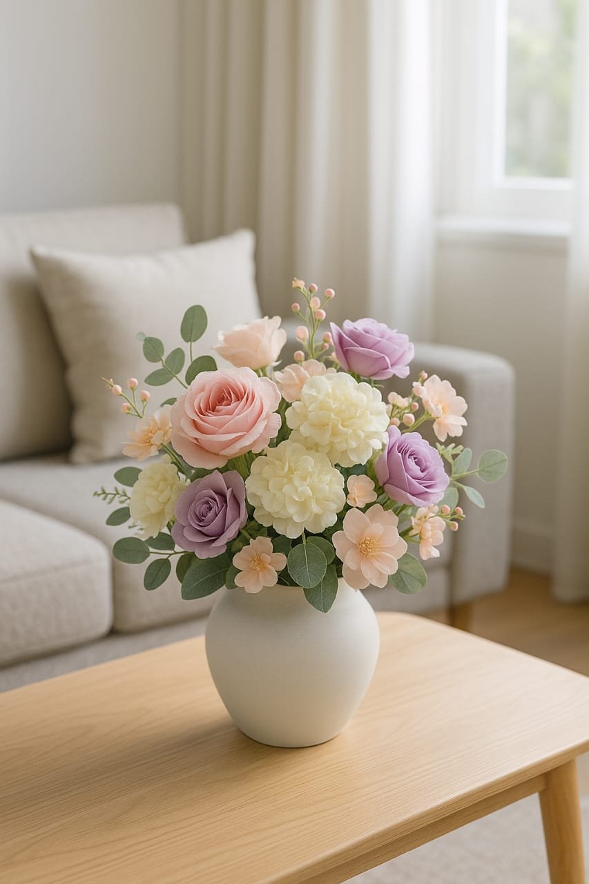 Pastel Elegance Flower Vase