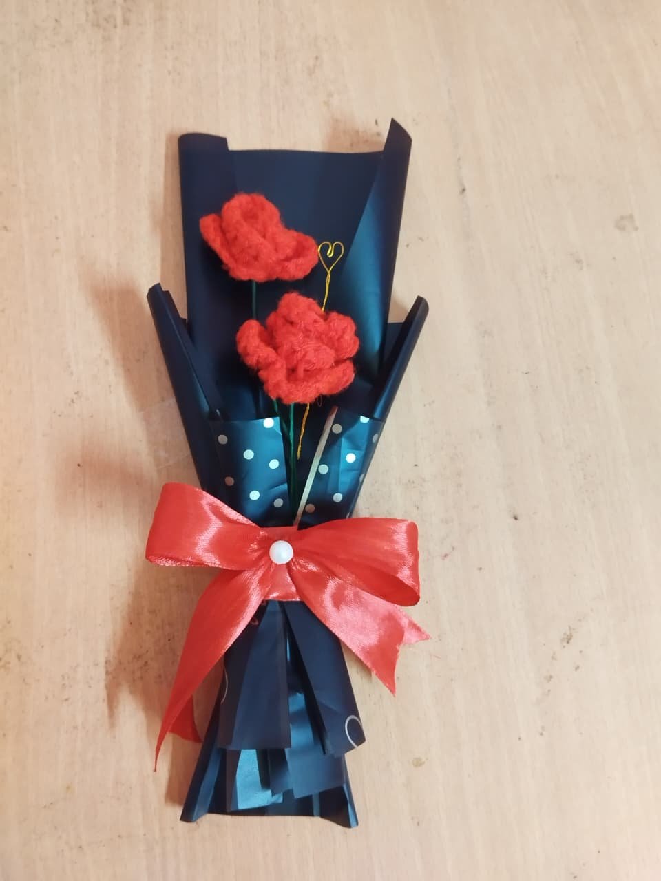 Handmade Mini Crochet Flower Bouquet